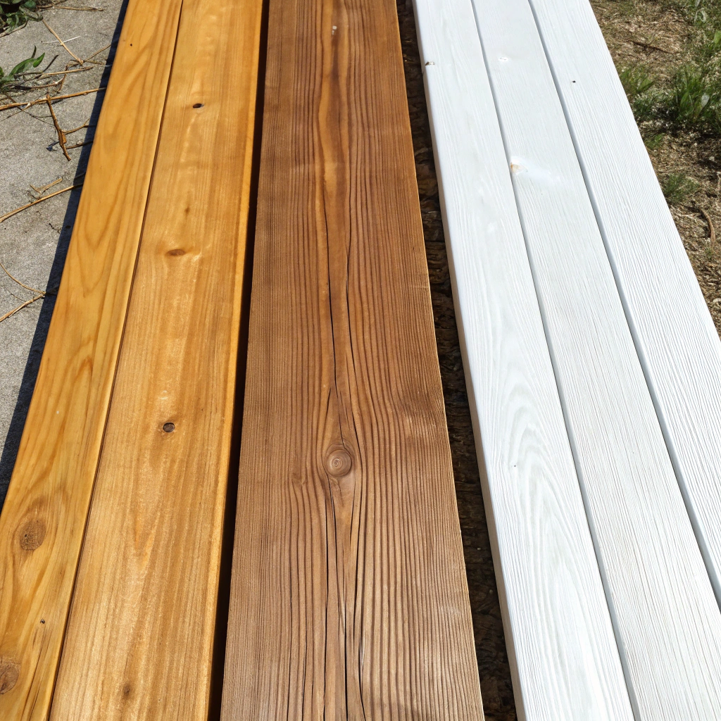 Treated pine decking finish options oil stain paint comparison