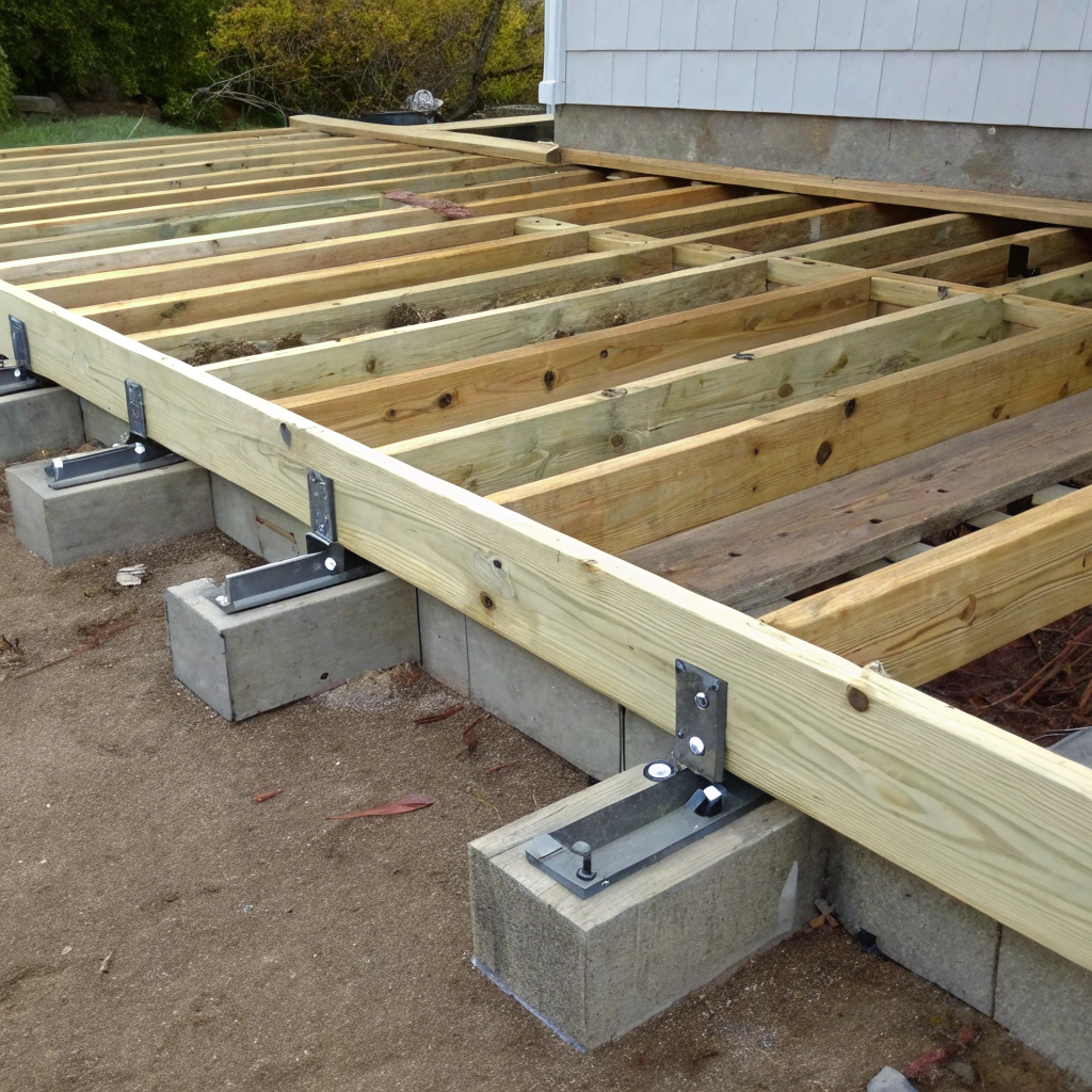 Treated pine deck subframe construction Adelaide